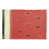 Helle Rote Wasserfarbe Wassermelone Pillowcase Kissenbezug (Rückseite)