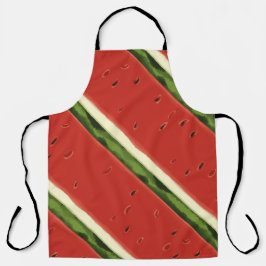 Helle Rote Wasserfarbe Wassermelone Schürze drucke