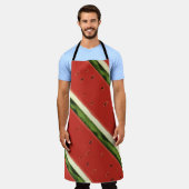 Helle Rote Wasserfarbe Wassermelone Schürze drucke (Getragen)