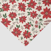 Helle rote Weihnachtssterne Seidenpapier (Detail)