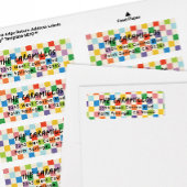 Helle Rücksendeadresse des Schachbretts