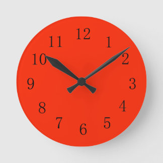 Helle Scarlet Red Kitchen Wall Clock Runde Wanduhr