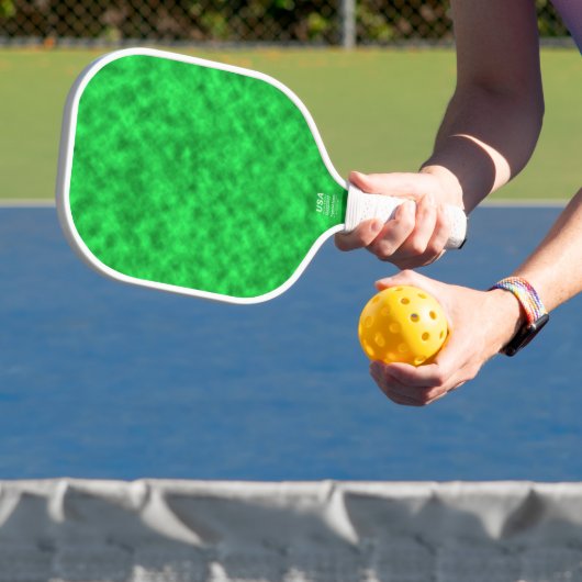 Helle Schattierungen der Abstrakten Kunst grüner W Pickleball Schläger (InSitu)