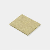 Helle Schimmer-GoldLeinwand Post-it Klebezettel (angewinkelt)