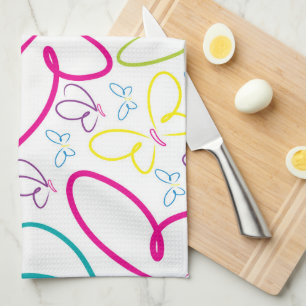 Helle Schmetterlinge Küchentuch