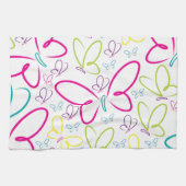 Helle Schmetterlinge Küchentuch (Horizontal)