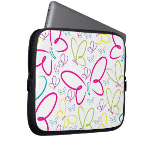 Helle Schmetterlinge Laptopschutzhülle