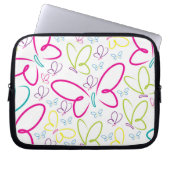 Helle Schmetterlinge Laptopschutzhülle (Vorderseite)