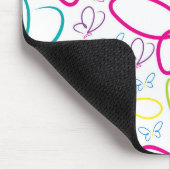 Helle Schmetterlinge Mousepad (Ecke)