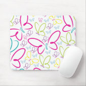 Helle Schmetterlinge Mousepad (Mit Mouse)