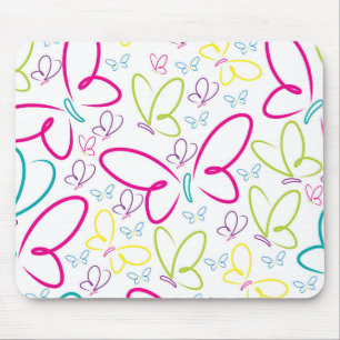 Helle Schmetterlinge Mousepad