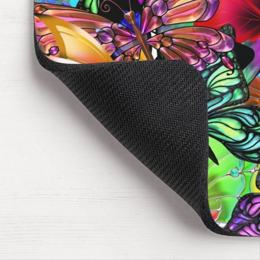 helle Schmetterlinge Mousepad (Ecke)