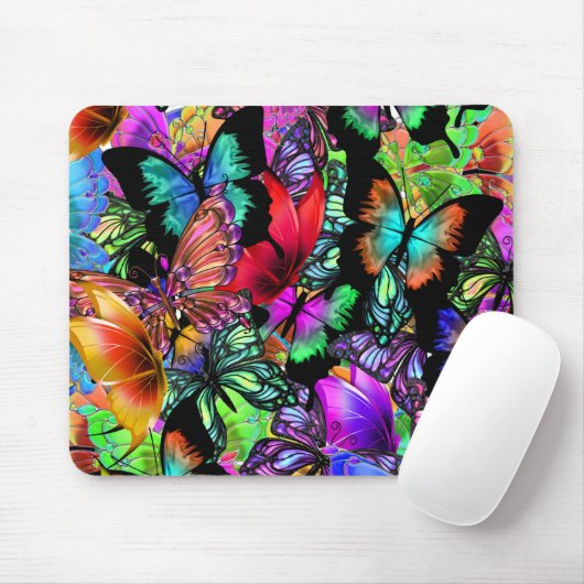 helle Schmetterlinge Mousepad (Mit Mouse)