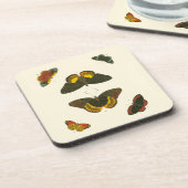 Helle Schmetterlinge von Pieter Cramer Getränkeuntersetzer (Linke Seite)