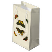 Helle Schmetterlinge von Pieter Cramer Kleine Geschenktüte (Rückseite Schrägansicht)
