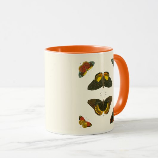 Helle Schmetterlinge von Pieter Cramer Tasse (VorderseiteRechts)