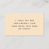 Helle Schokolade Bar Muster Sweet Leckerei Colorfu Visitenkarte (Rückseite)