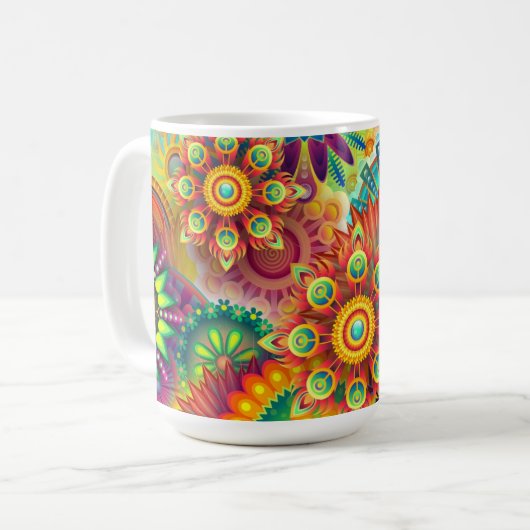 helle, schön lebendige Tasse (Vorderseite Links)