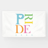 HELLE, SCHÖNE, FARBHAFTE FUN PRIDE TYPOGRAPHIE BANNER (Horizontal)