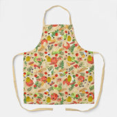 Helle, schöne Salatzutaten beige Schürze (Vorderseite)