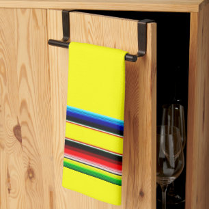 Helle Serape-Streifen Küchenhandtuch Geschirrtuch