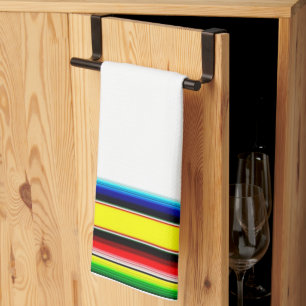 Helle Serape-Streifen Küchenhandtuch Geschirrtuch