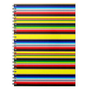 Helle Serape-Streifen Notizblock