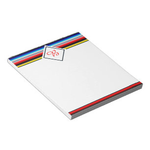 Helle Serape-Streifen Notizblock