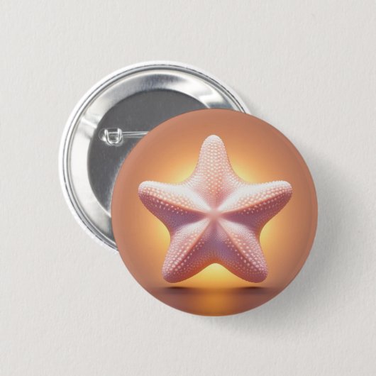 Helle Shining Starfish Button (Vorne & Hinten)