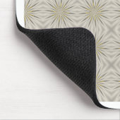 Helle Silver Christmas Stars Mousepad (Ecke)