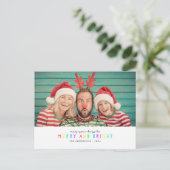 Helle Single Foto Holiday Postcard Postkarte (Stehend Vorderseite)