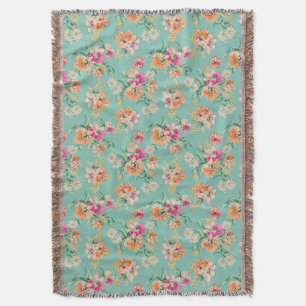 Helle Skizze-Blumenmuster Decke