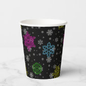 Helle Snowflake Party Cups - Set 1 Pappbecher (Rückseite)