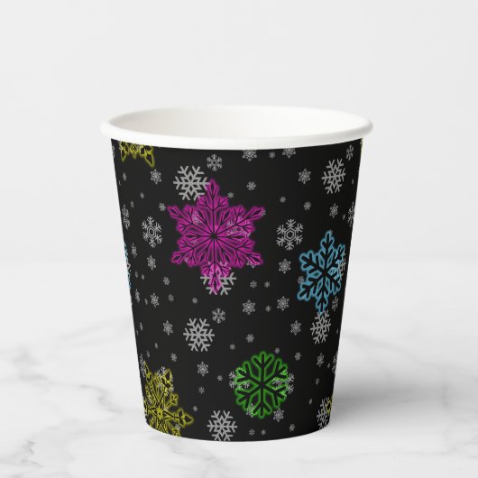 Helle Snowflake Party Cups - Set 1 Pappbecher (Vorderseite)