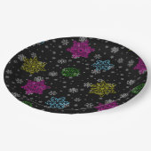 Helle Snowflake Party Teller - Set 1 (Schrägansicht)