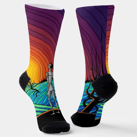 Helle Socken 0035785 (Gewinkelt)