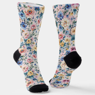 Helle Socken Ausgefeilte nahtlose Muster 0039336
