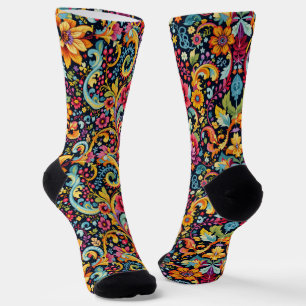 Helle Socken Ausgefeilte nahtlose Muster 0039341
