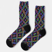 Helle Socken Ausgefeilte nahtlose Muster 0047411 (Linkes Detail)