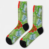 Helle Socken Fraktal Nahtlose Muster 0042002 (Linkes Detail)