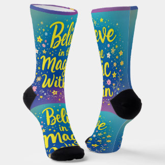 Helle Socken glauben an die Magie in dir 0039472