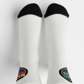 Helle Socken Helle Weiße Mit Logo (Oben)