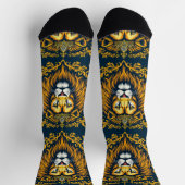 Helle Socken Löwenkopf mit Krone 0044033 (Oben)