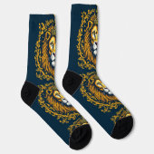 Helle Socken Löwenkopf mit Krone 0044033 (Rechts)
