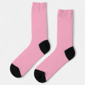Helle Socken RANDOPIX Einfarbig Rose (Linkes Detail)