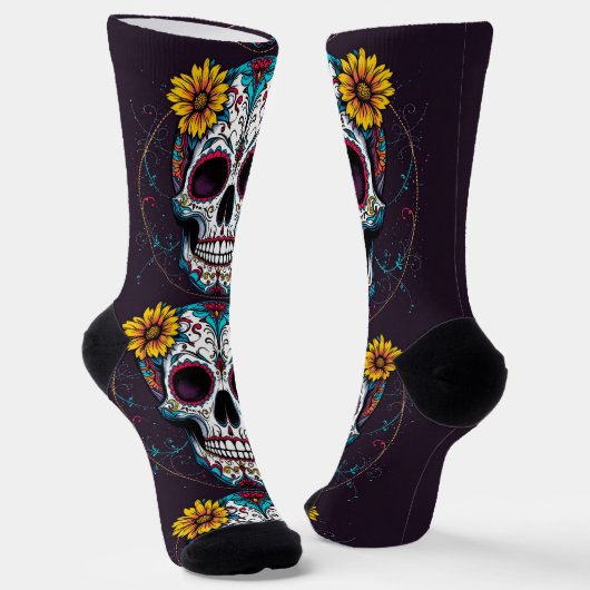 Helle Socken Schädel Bilder 0037649 (Gewinkelt)
