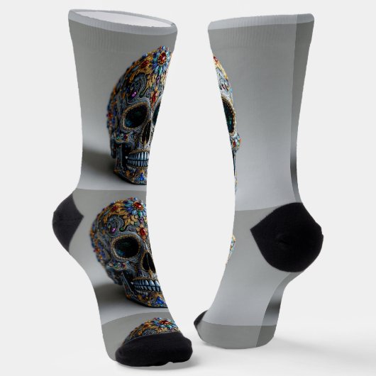 Helle Socken Schädel Bilder 0037655 (Gewinkelt)