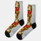 Helle Socken Totenkopf Bilder 0037643 (Linkes Detail)