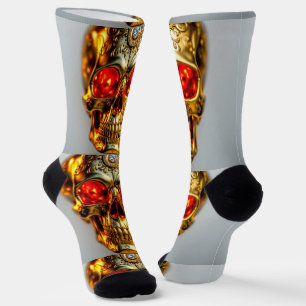 Helle Socken Totenkopf Bilder 0037643