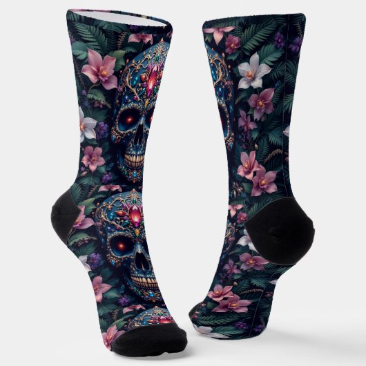 Helle Socken Totenkopf Bilder 0037652 (Gewinkelt)